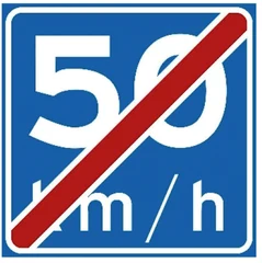 Señal A5: Fin de velocidad recomendada