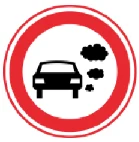 Señal C22e: Cerrado por requisitos de emisiones para autos, furgonetas, camiones o autobuses (zona ambiental o de cero emisiones)