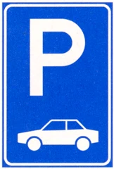 Señal E8: Estacionamiento solo para la categoría de vehículo indicada