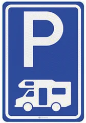 Señal E8a: Estacionamiento solo para autocaravanas