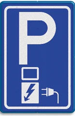 Señal E8c: Estacionamiento solo para cargar vehículos eléctricos