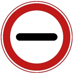 Señal F10: Stop (detención obligatoria); el panel puede indicar quién o por qué