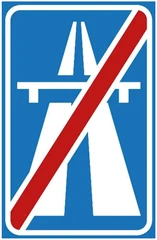 Señal G2: Fin de autosnelweg