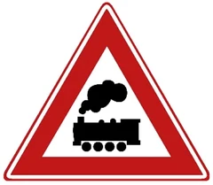 Señal J11: Paso a nivel sin barreras