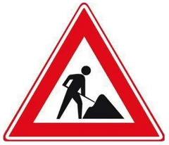 Señal J16: Obras