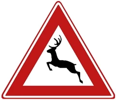 Señal J27: Animales salvajes grandes