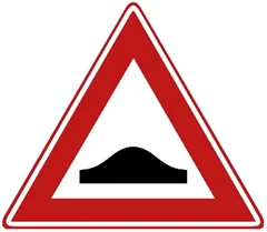 Señal J38: Badén o reductor de velocidad (verkeersdrempel)